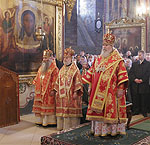 Святейший Патриарх Алексий совершил Божественную литургию в Троице-Сергиевой Лавре