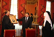 Встреча Святейшего Патриарха Кирилла с председателем Законодательного собрания Камчатского края
