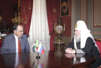 Состоялась встреча Святейшего Патриарха Алексия с новым послом Египта в России