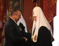 Встреча Святейшего Патриарха Кирилла с министром туризма Греческой Республики