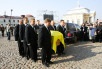 Церемония перезахоронения императрицы Марии Федоровны в Петропавловском соборе