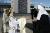 Визит Святейшего Патриарха Алексия в Вологду. Встреча в аэропорту.