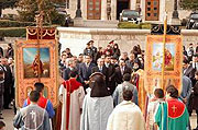 Армянскому монастырю Гандзасар возвращена чудотворная икона Благовещения Пресвятой Богородицы
