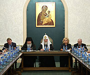 Святейший Патриарх Кирилл возглавил заседание Попечительского совета по восстановлению Валаамского монастыря