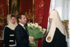 Встреча Святейшего Патриарха Алексия с первым вице-премьером Дмитрием Медведевым