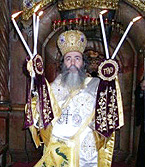 В Неделю Крестопоклонную Патриарх Феофил возглавил литургию в храме Гроба Господня