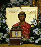 В Калининграде встретили ковчег со святыми мощами благоверного князя Александра Невского