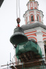 Утреннее великопостное богослужение и установка &laquo;Большого&raquo; колокола на колокольню Свято-Данилова монастыря