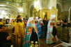 Патриаршее служение накануне дня памяти святителя Алексия, митрополита Московского