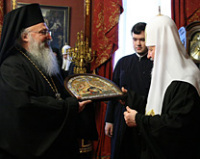 Предстоятель Русской Православной Церкви принял делегацию Иерусалимского Патриархата
