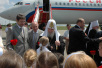 Посещение Святейшим Патриархом Алексием Краснодара. Встреча в аэропорту.
