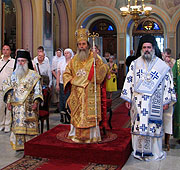 Патриарх Иерусалимский Феофил возглавил богослужения в день престольного праздника Русской духовной миссии