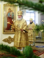 В неделю по Рождестве Христовом Местоблюститель Патриаршего престола совершил Литургию в Свято-Даниловом монастыре