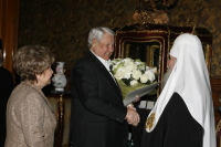 Состоялась встреча Святейшего Патриарха Алексия с первым президентом России Б.Н. Ельциным