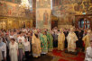 Патриаршее богослужение в Успенском соборе Московского Кремля в день памяти святителя Филиппа, митрополита Московского