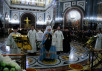 Прощание со Святейшим Патриархом Алексием в Храме Христа Спасителя. Заупокойная Литургия 7 декабря.