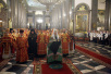 Патриарший визит в Санкт-Петербург. Божественная литургия в праздник Воздвижения Креста Господня.