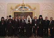 Предстоятель Русской Церкви встретился c парламентской делегацией Республики Куба
