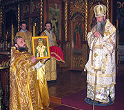 Икона с частицей мощей святителя Иоасафа Белгородского передана в кафедральный собор РПЦЗ в Сан-Франциско