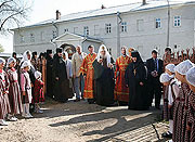 Святейший Патриарх Алексий совершил Божественную литургию в Никольском соборе Хотькова монастыря