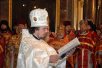 Патриарший визит в Санкт-Петербург. Божественная литургия в праздник Воздвижения Креста Господня.