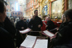 Патриаршее служение в день праздника иконы Божией Матери «Благодатное Небо» в Архангельском соборе Кремля