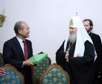Предстоятель Русской Православной Церкви встретился с Генеральным директором ЮНЕСКО Коитиро Мацуурой