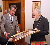 Митрополит Киевский и всея Украины Владимир встретился с Виктором Ющенко