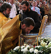 Честная глава апостола и евангелиста Луки доставлена в Санкт-Петербург
