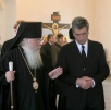Посещение президентом Украины Виктором Ющенко Соловецкого монастыря