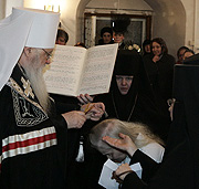 Митрополит Ювеналий совершил схимнический постриг старейшей насельницы Новодевичьего монастыря
