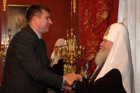 Святейший Патриарх Алексий встретился с новоназначенным Полпредом Президента РФ в Приволжском округе