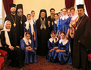Предстоятель Антиохийской Православной Церкви принял детский ансамбль из Подмосковья