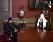 Состоялась встреча Святейшего Патриарха Алексия и Католикоса Гарегина II