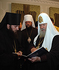 Святейший Патриарх Алексий совершил наречение архимандрита Петра (Мустяцэ) во епископа Ниспоренского