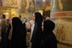 Архиерейское богослужение в Успенском соборе Кремля в день памяти святителя Филиппа, митрополита Московского