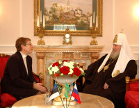 Предстоятель Русской Православной Церкви принял Посла Эстонии в России Карин Яани
