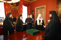 Состоялась встреча Святейшего Патриарха Кирилла с делегацией Кипрской Православной Церкви