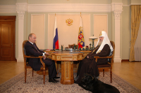 Состоялась встреча Святейшего Патриарха Алексия и Президента России В.В. Путина
