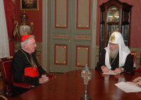 Встреча Святейшего Патриарха Алексия с Председателем Конференции католических епископов Великобритании