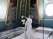 Завершилась реставрация фресок в куполе храма святой великомученицы Екатерины