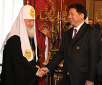 Святейший Патриарх Кирилл принял начальника Государственного управления по делам религий при Госсовете Китая Е Сяовэня
