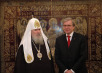Встреча Святейшего Патриарха Алексия с Председателем Парламентской Ассамблеи Совета Европы Рене ван дер Линденом