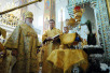 Последний день Патриаршего визита в Нижегородскую епархию. Божественная литургия в Феодоровском монастыре Городца.