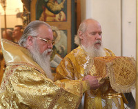 Святейший Патриарх Алексий совершил праздничные богослужения в храме Двенадцати апостолов в Кремле