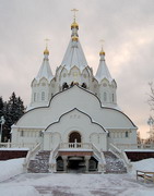 Архиерейское богослужение в храме Новомучеников и исповедников Российских на Бутовском полигоне