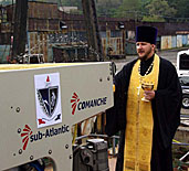 Клирик Владивостокской епархии совершил освящение телеуправляемого подводного аппарата