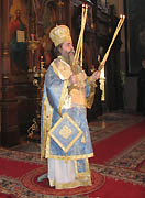 В день Святого Духа Патриарх Иерусалимский Феофил III совершил Божественную литургию в Русской Духовной Миссии в Иерусалиме