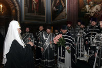 Святейший Патриарх Алексий удостоил ряд священнослужителей возведения в сан протоиерея и протодиакона