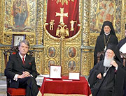 Состоялась встреча президента Украины с Константинопольским Патриархом Варфоломеем